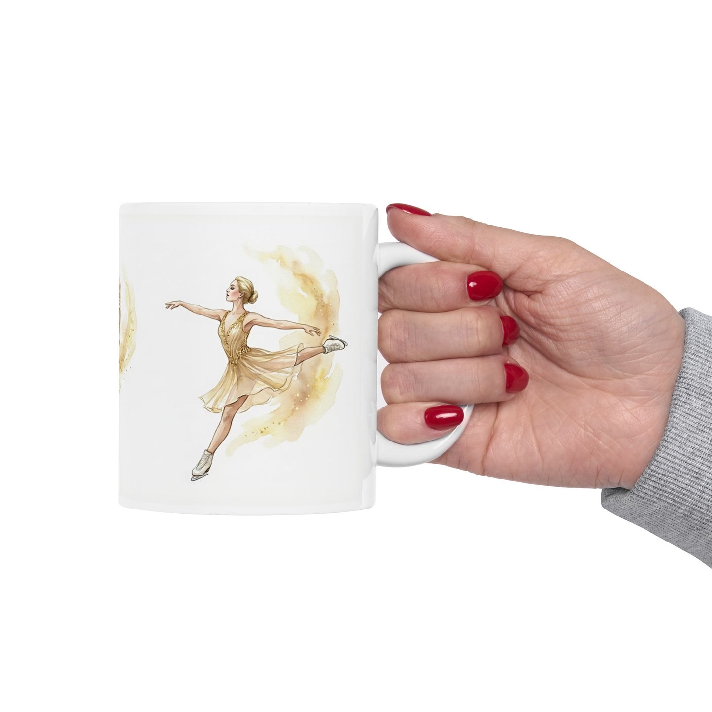 [MetDream Exclusive] "Golden Champion" Premium Watercolor Mug