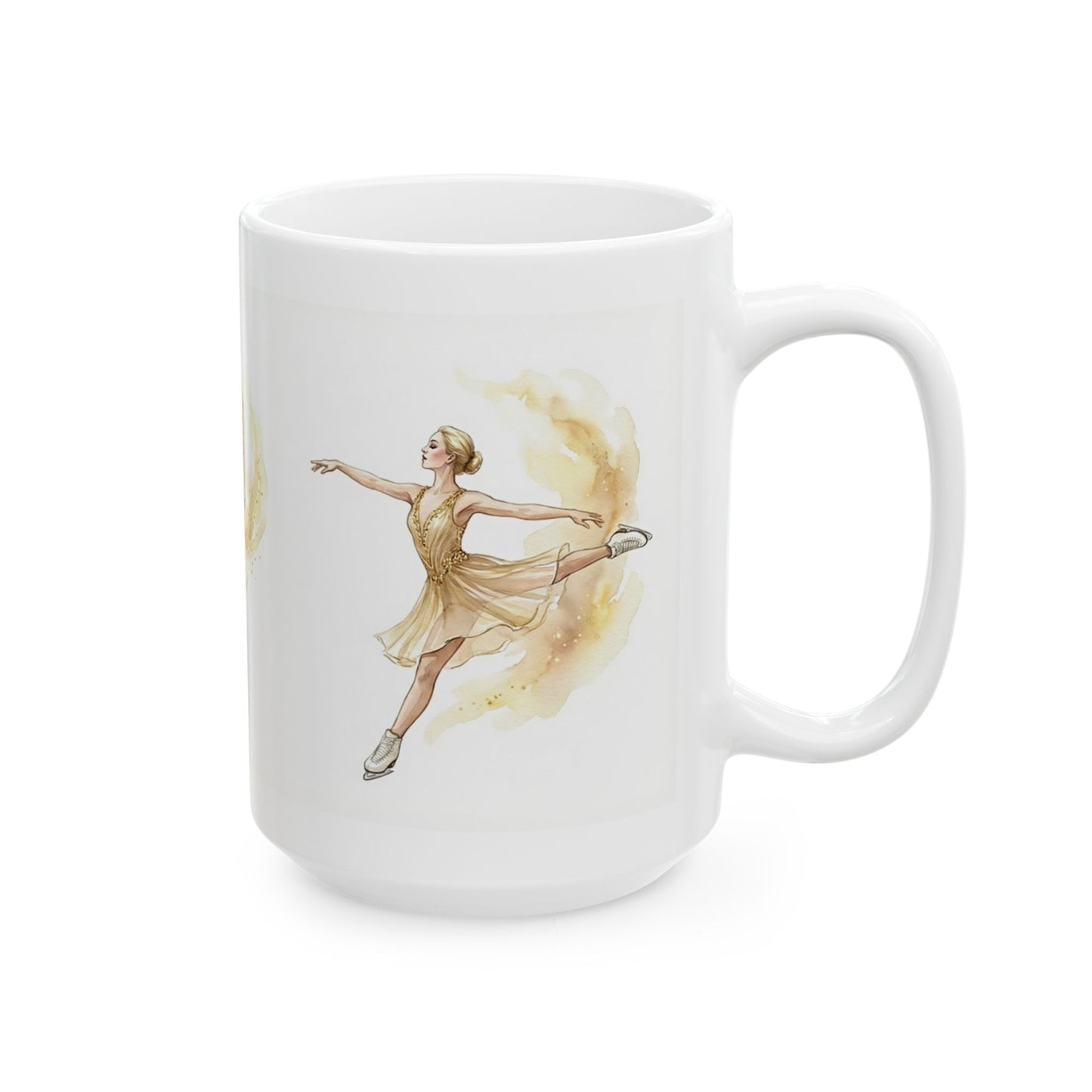 [MetDream Exclusive] "Golden Champion" Premium Watercolor Mug