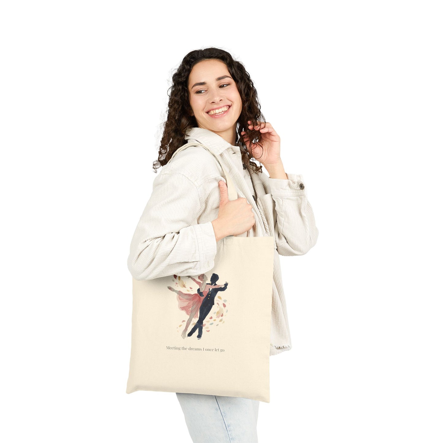 [MetDream Official] "Meeting the dreams" Watercolor Canvas Tote Bag