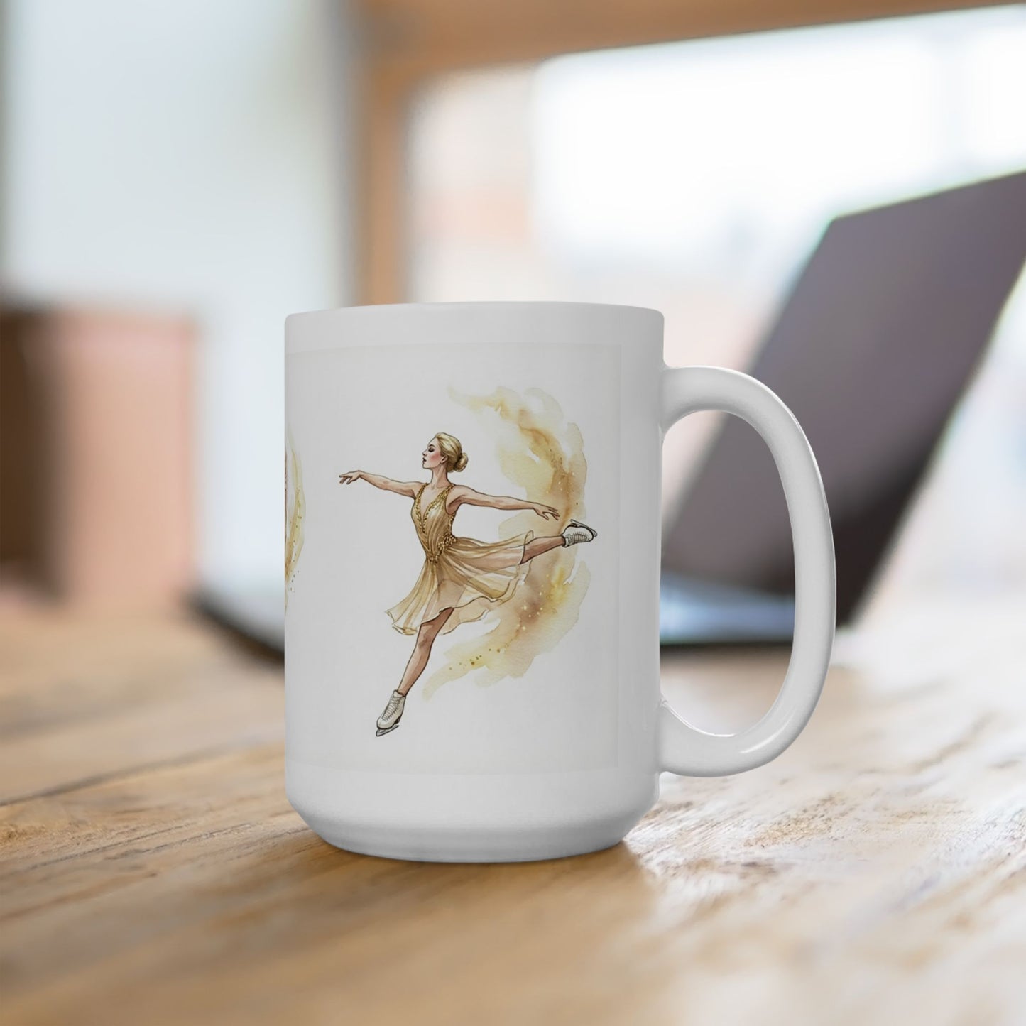 [MetDream Exclusive] "Golden Champion" Premium Watercolor Mug