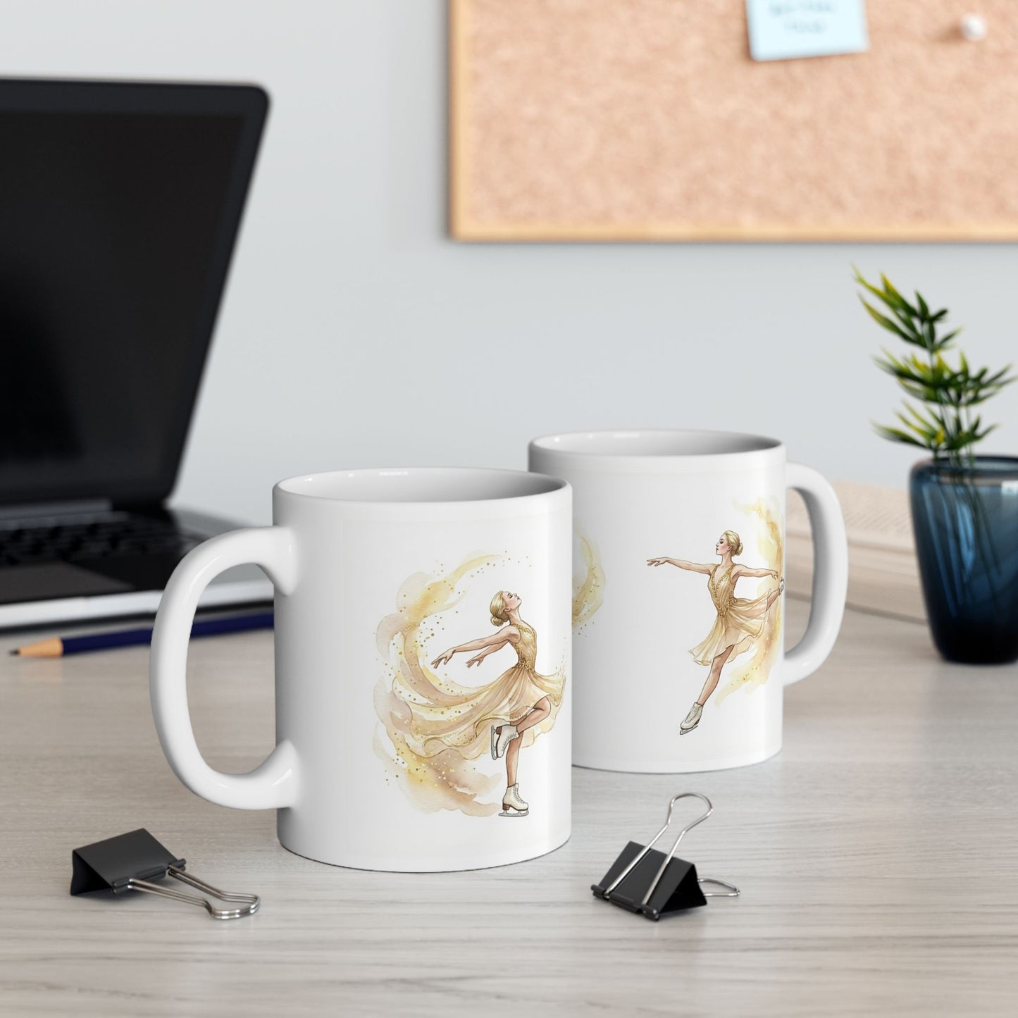 [MetDream Exclusive] "Golden Champion" Premium Watercolor Mug