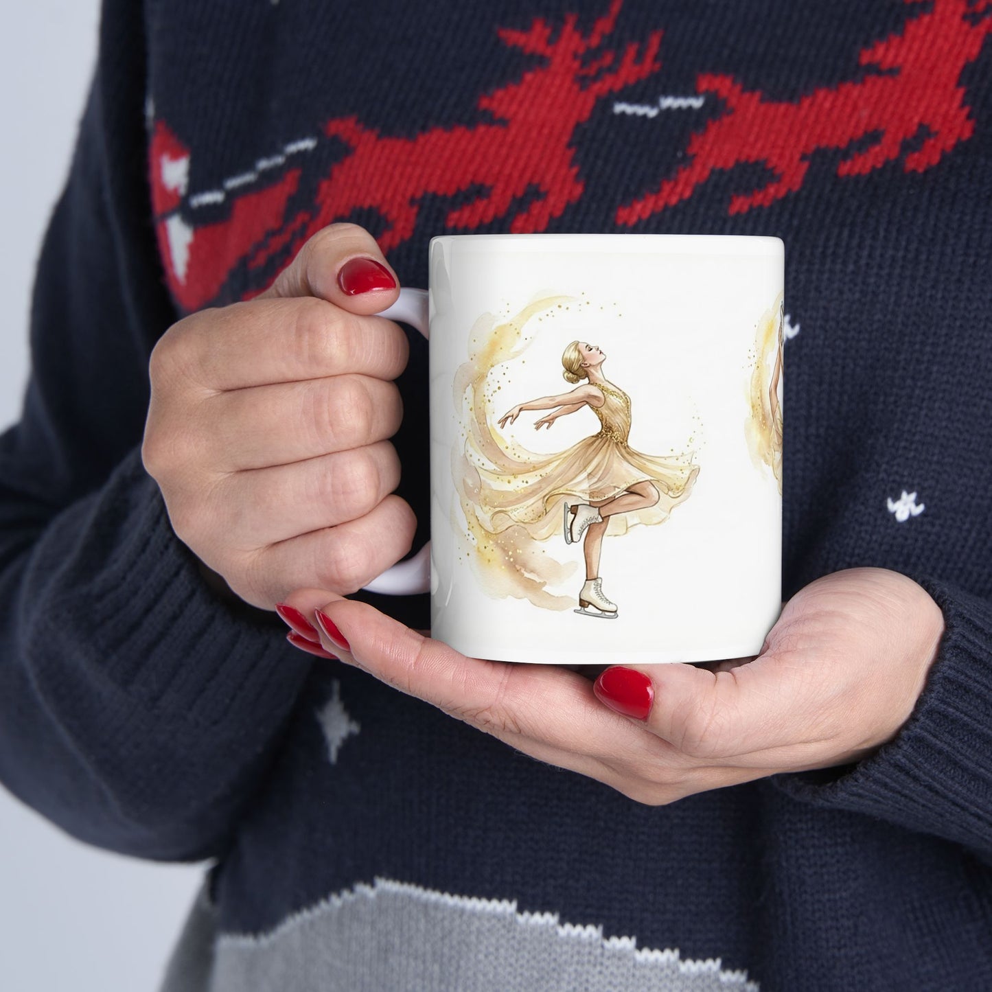 [MetDream Exclusive] "Golden Champion" Premium Watercolor Mug