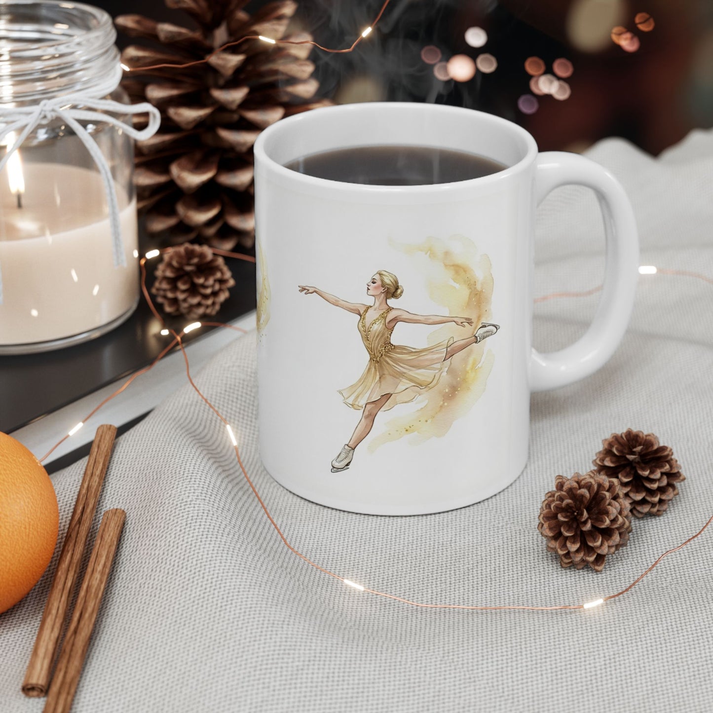 [MetDream Exclusive] "Golden Champion" Premium Watercolor Mug